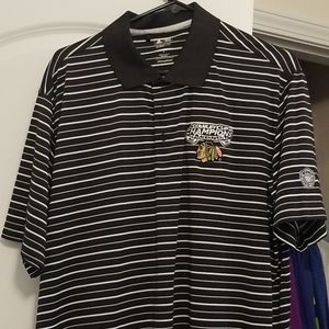 Adidas Chicago Blackhawks 2010 Champs Golf Shirt